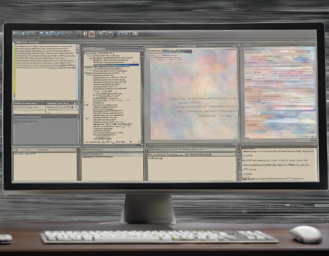 Экран компьютера с открытым текстовым редактором и видимыми инструментами редактирования